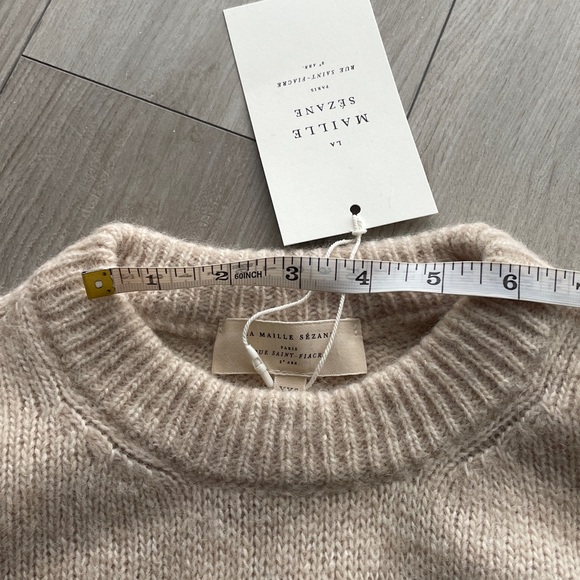 Sézane Samuel Jumper, sleeveless sweaters, XXS, Vanilla - Picture 14 of 15